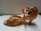 Heather Dark Tan 2.2 inch Heel Latin or Ballroom Shoe