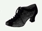 Bici Black Latin or Ballroom Dance Shoe