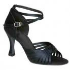 Jodi Black Satin Latin or Ballroom Dance Shoe