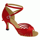 Jodi Red Satin Latin or Ballroom Dance Shoe