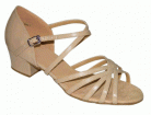 Margaret Beige Leather Latin or Ballroom DAnce Shoe