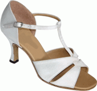 Amy - White Satin - Latin or Ballroom Dance Shoe