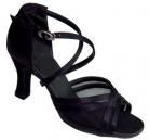 Heather Black Latin or Ballroom Dance Shoe