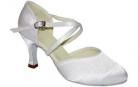 Carol White Satin Ballroom Dance Shoe