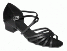 Margaret Black Leather Latin or Ballroom Dance Shoe