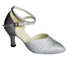 Doreen Silver Glitter Ballroom Dance Shoe