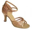 Francine Tan Satin Latin or Ballroom Dance shoe
