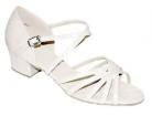Margaret White Leather Lzatin or Ballroom Dance Shoe